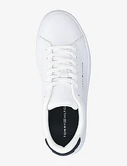 Tommy Hilfiger - TH COURT LEATHER - låga sneakers - white/desert sky - 3