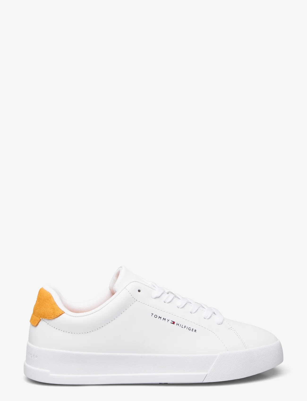 Tommy Hilfiger - TH COURT LEATHER - lave sneakers - white/rich ochre - 1