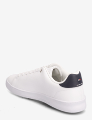 Tommy Hilfiger - COURT CUP LTH PERF DETAIL - formalaus stiliaus kasdieniai batai - white - 2