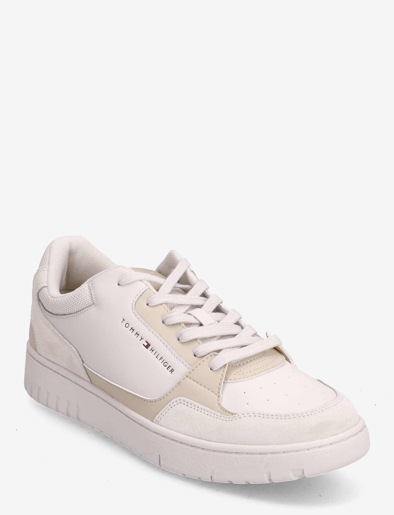 Tommy Hilfiger - TH BASKET CORE LTH MIX ESS - laag sneakers - misty coast - 0