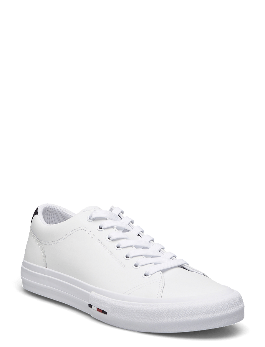 Tommy Hilfiger - TH HI VULC STREET LTH PATCH - niedriger schnitt - white/desert sky - 0