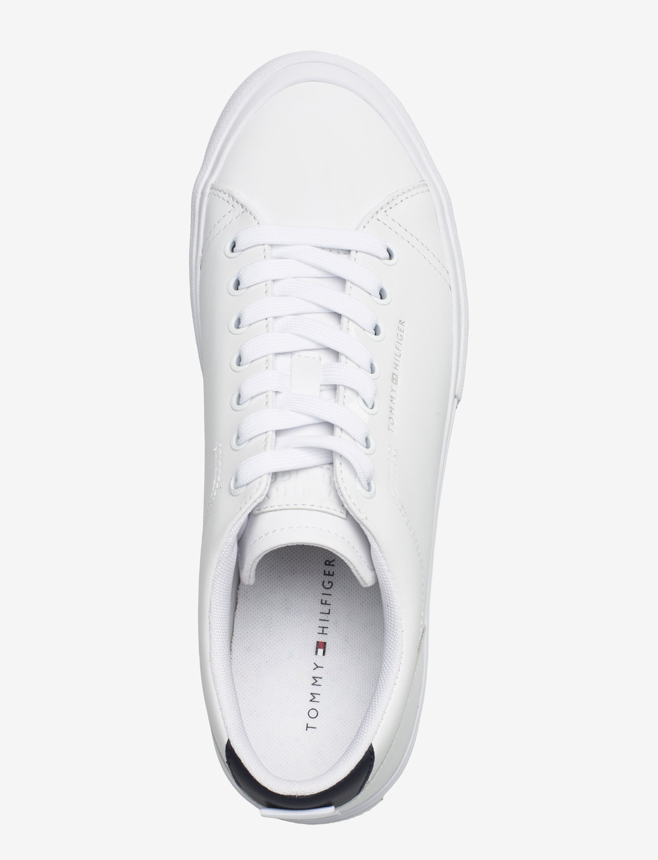 Tommy Hilfiger - TH HI VULC STREET LTH PATCH - low tops - white/desert sky - 3