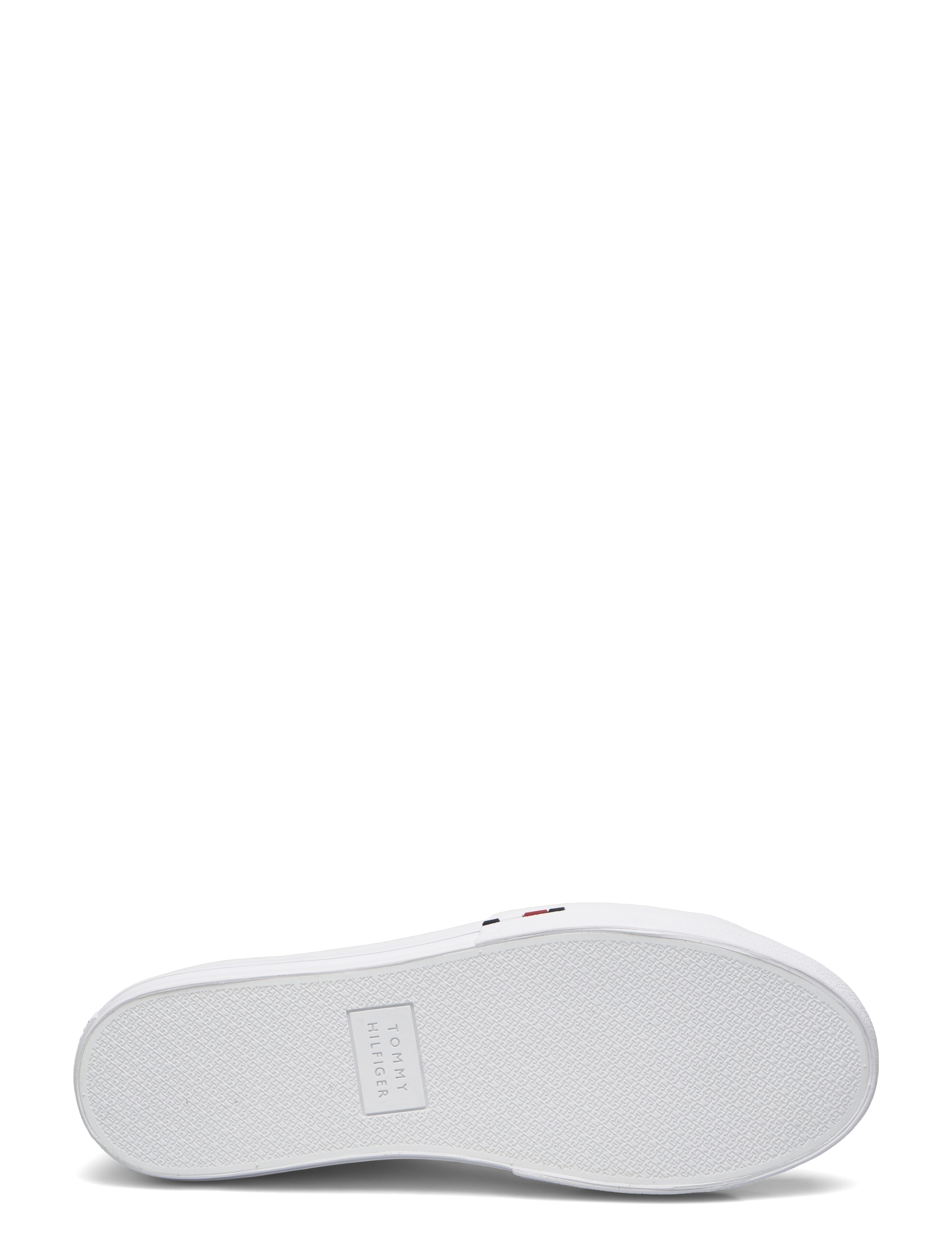 Tommy Hilfiger - TH HI VULC STREET LTH PATCH - white/desert sky - 4