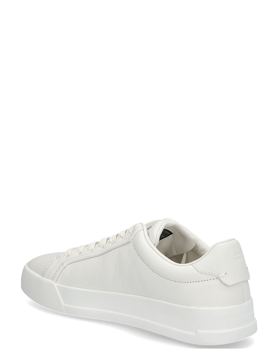 Tommy Hilfiger - TH COURT BEST TUMBLED LTH - low-top sneaker - ecru - 1