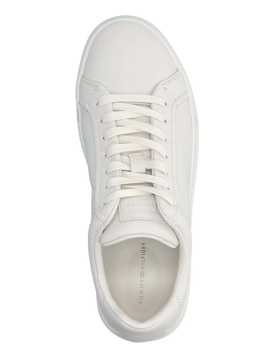 Tommy Hilfiger - TH COURT BEST TUMBLED LTH - low-top sneaker - ecru - 3