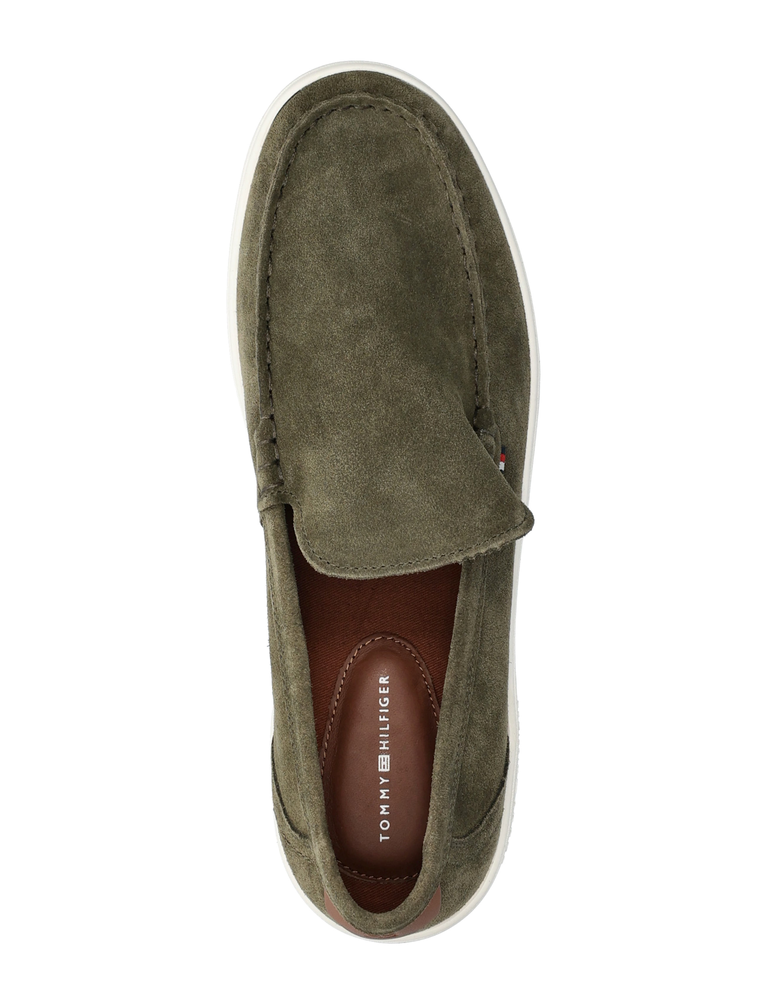 Tommy Hilfiger - MODERN LIGHT HYBRID SUEDE LOAFER - army green - 3