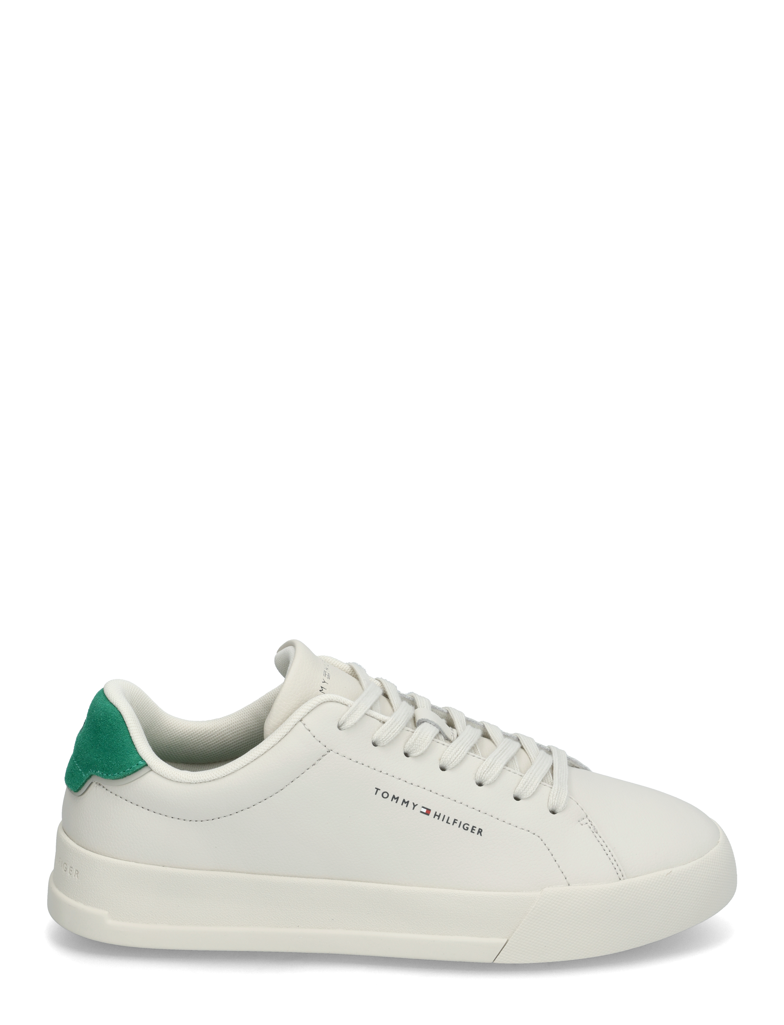 Tommy Hilfiger - TH COURT LTH DETAIL ESS - baskets basses - alabaster - 1