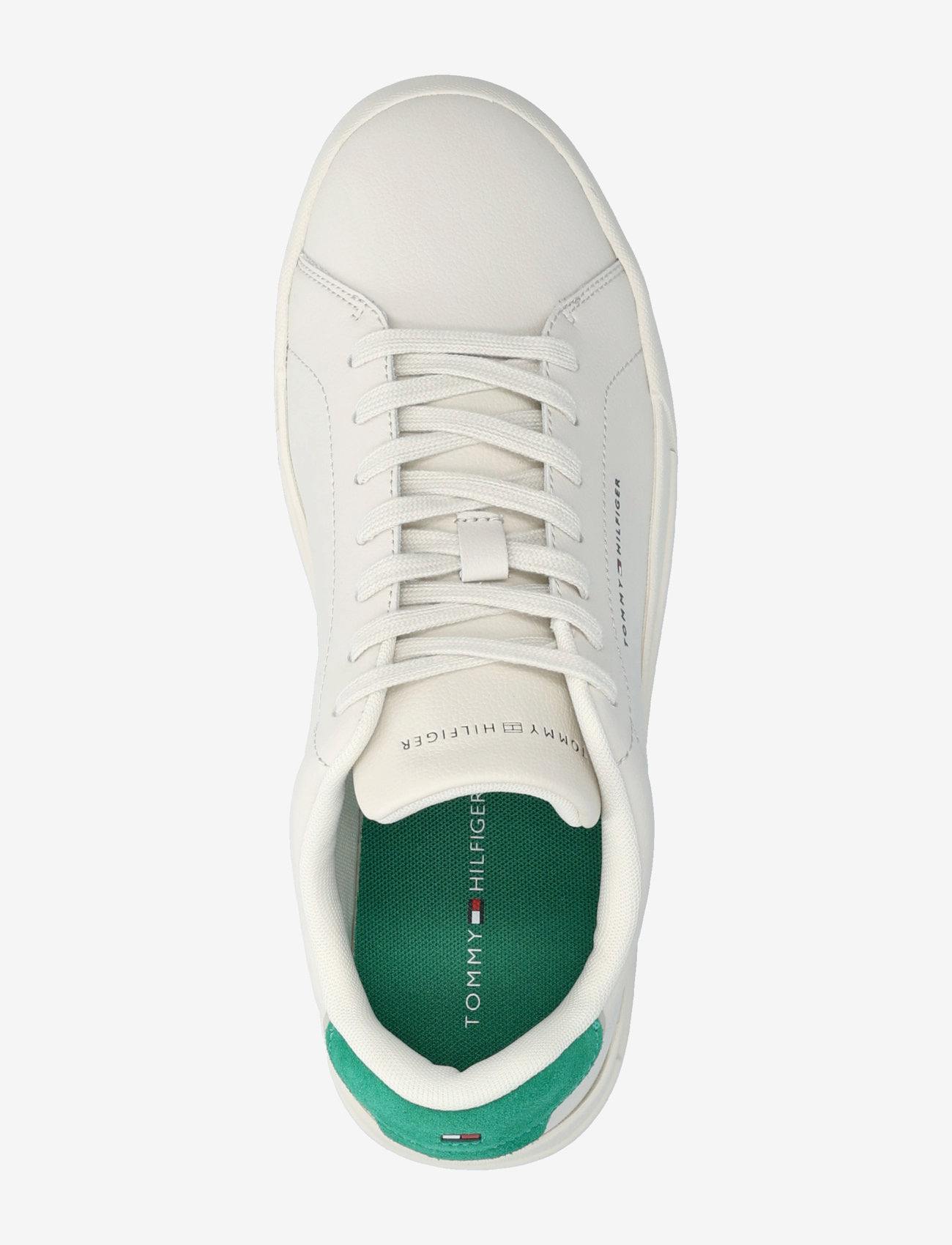 Tommy Hilfiger - TH COURT LTH DETAIL ESS - lave sneakers - alabaster - 3