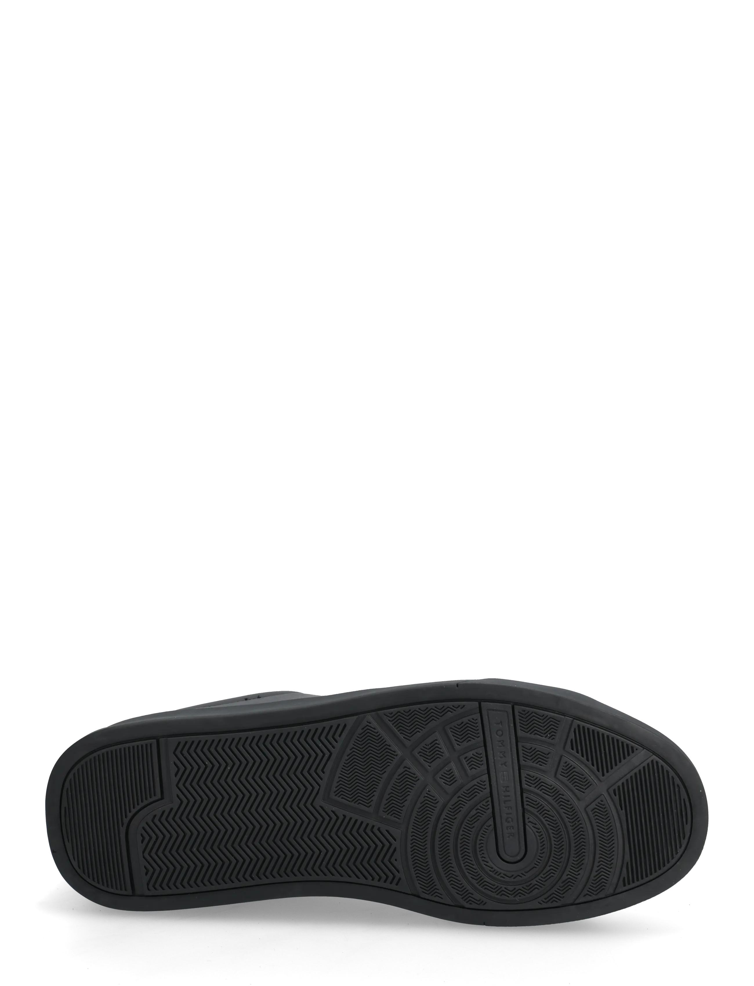 Tommy Hilfiger - TH COURT LTH DETAIL ESS - lave sneakers - black black - 4