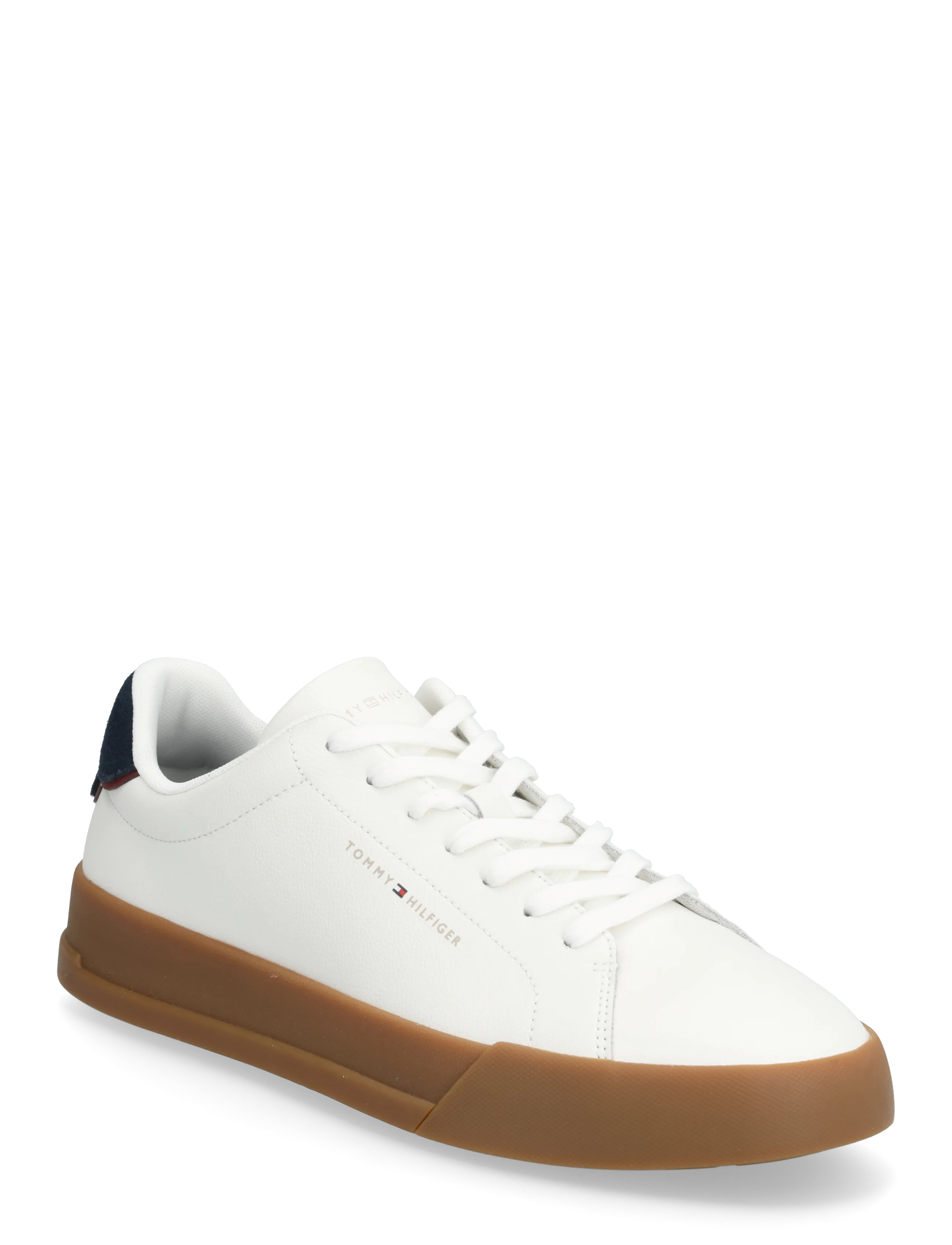 TOMMY HILFIGER Th Court Core Ess Leder Cream - 43 - Herren