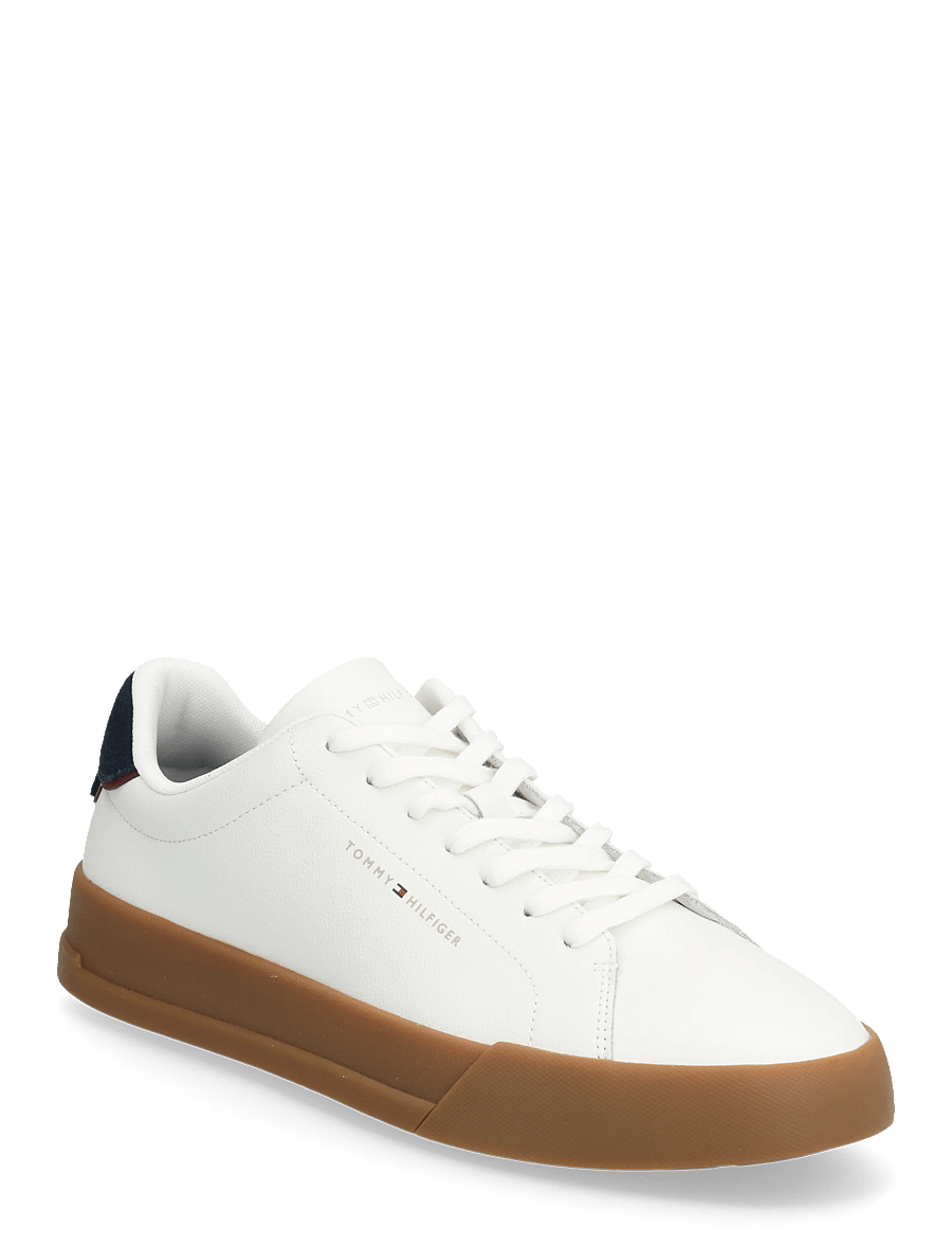 Tommy Hilfiger - TH COURT CORE ESS LEATHER - madala säärega - ecru desert sky - 1