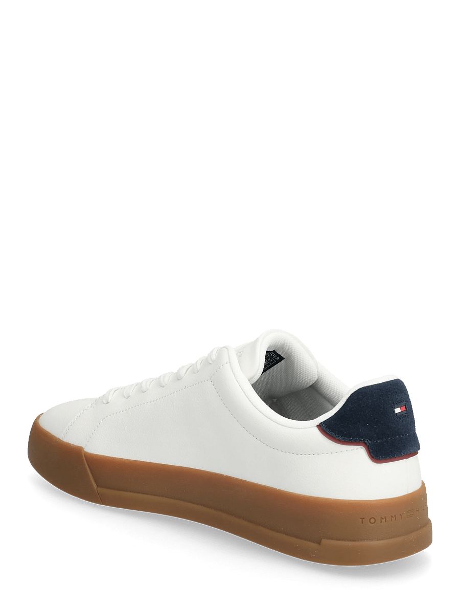 Tommy Hilfiger - TH COURT CORE ESS LEATHER - madala säärega - ecru desert sky - 3