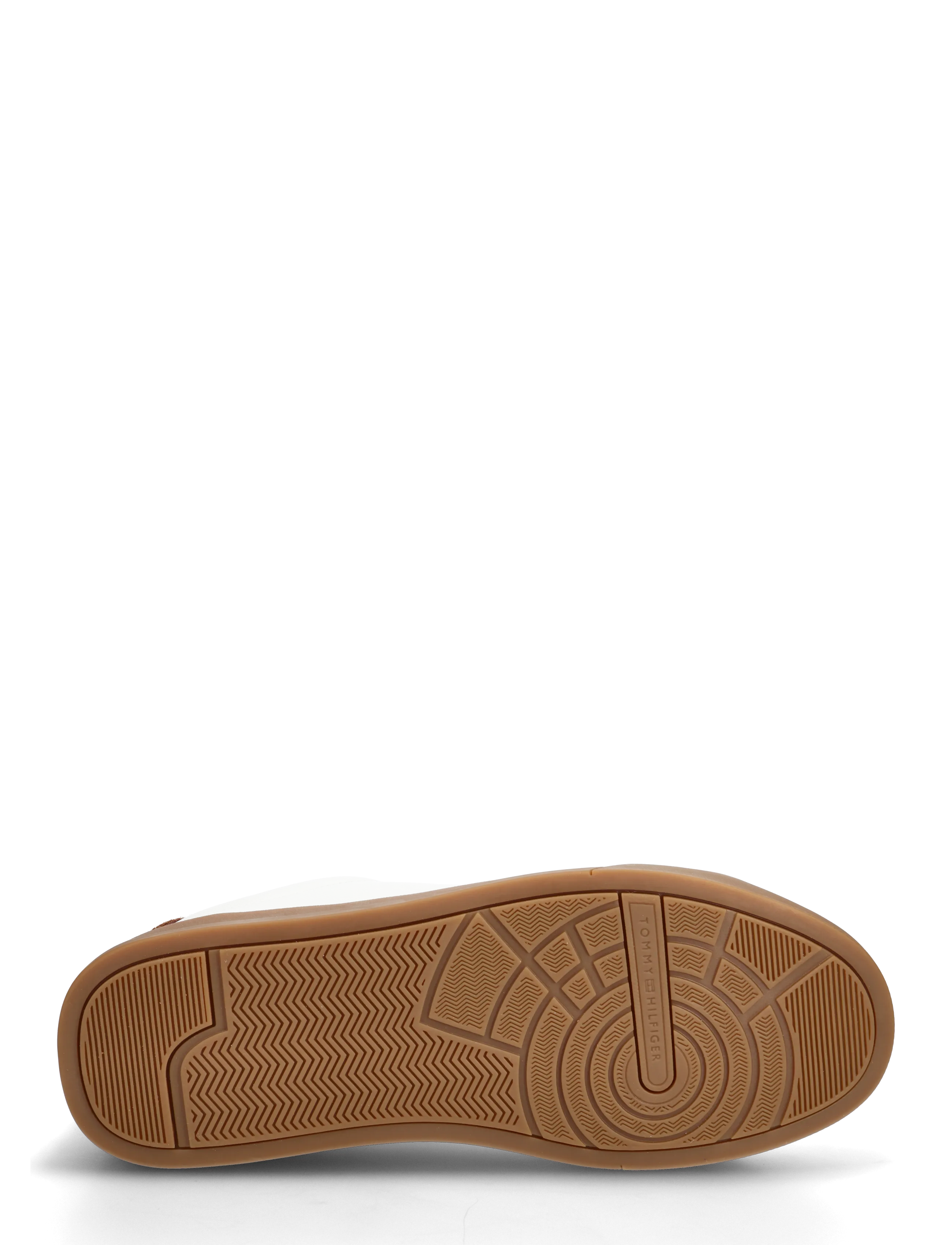 Tommy Hilfiger - TH COURT LTH DETAIL ESS - lave sneakers - ecru regatta red - 4