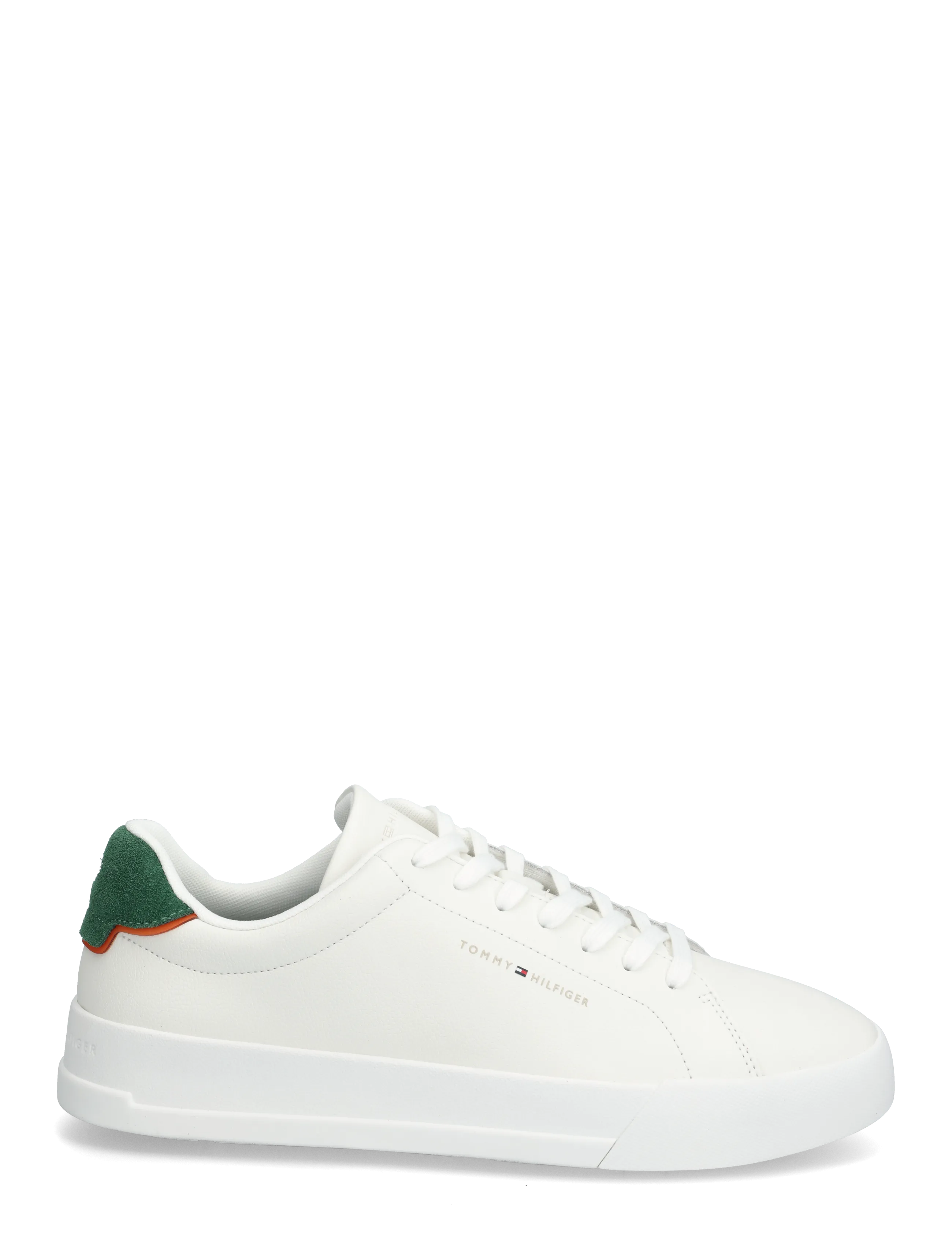 Tommy Hilfiger - TH COURT LTH DETAIL ESS - lave sneakers - ecru street green - 1