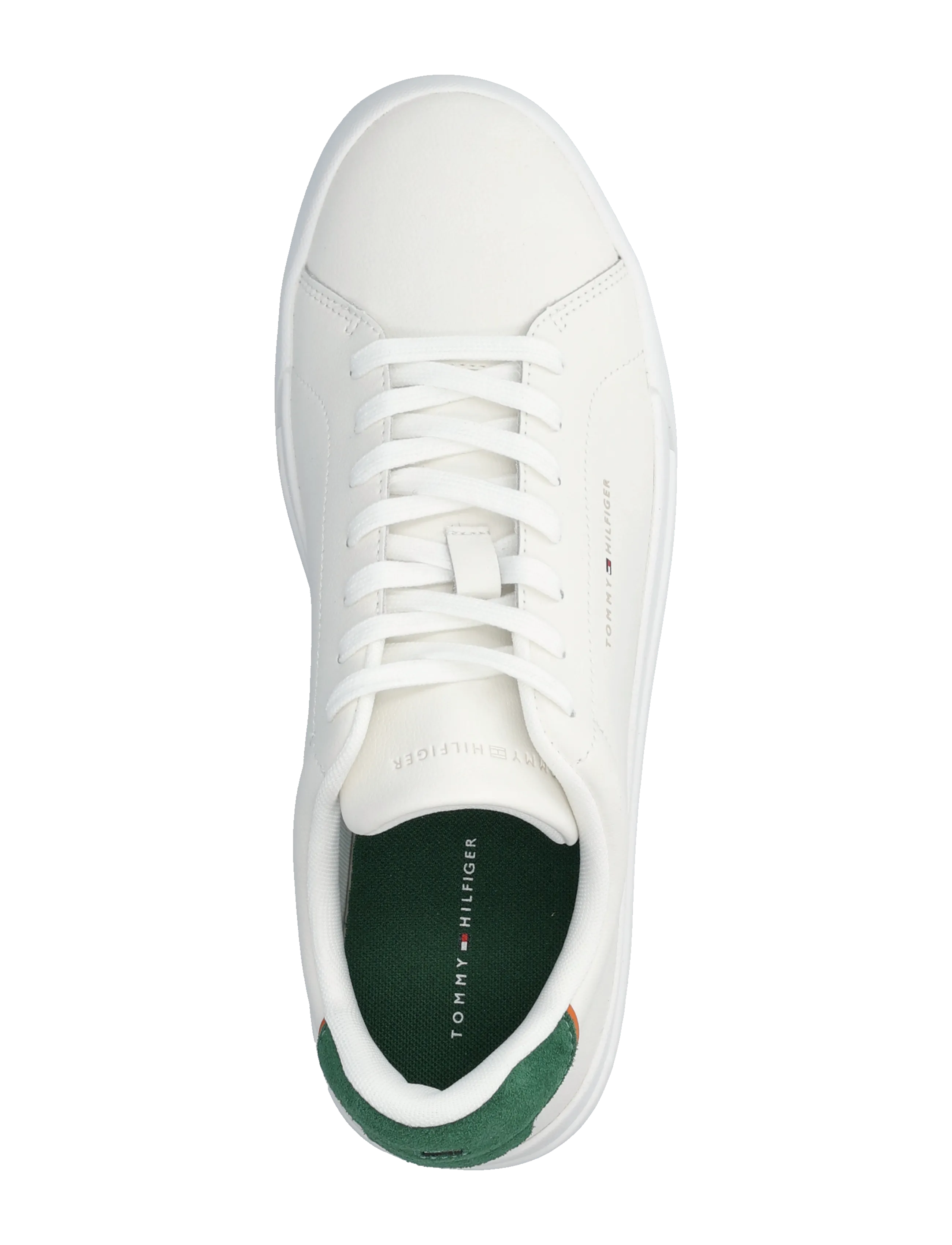 Tommy Hilfiger - TH COURT LTH DETAIL ESS - lave sneakers - ecru street green - 3