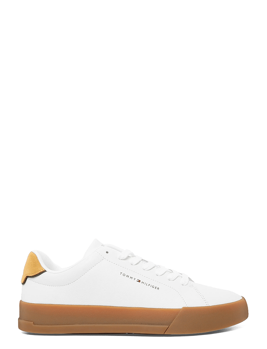Tommy Hilfiger - Leather Mix Court Sneakers - nach anlass kaufen - ecru yellow mustard - 2