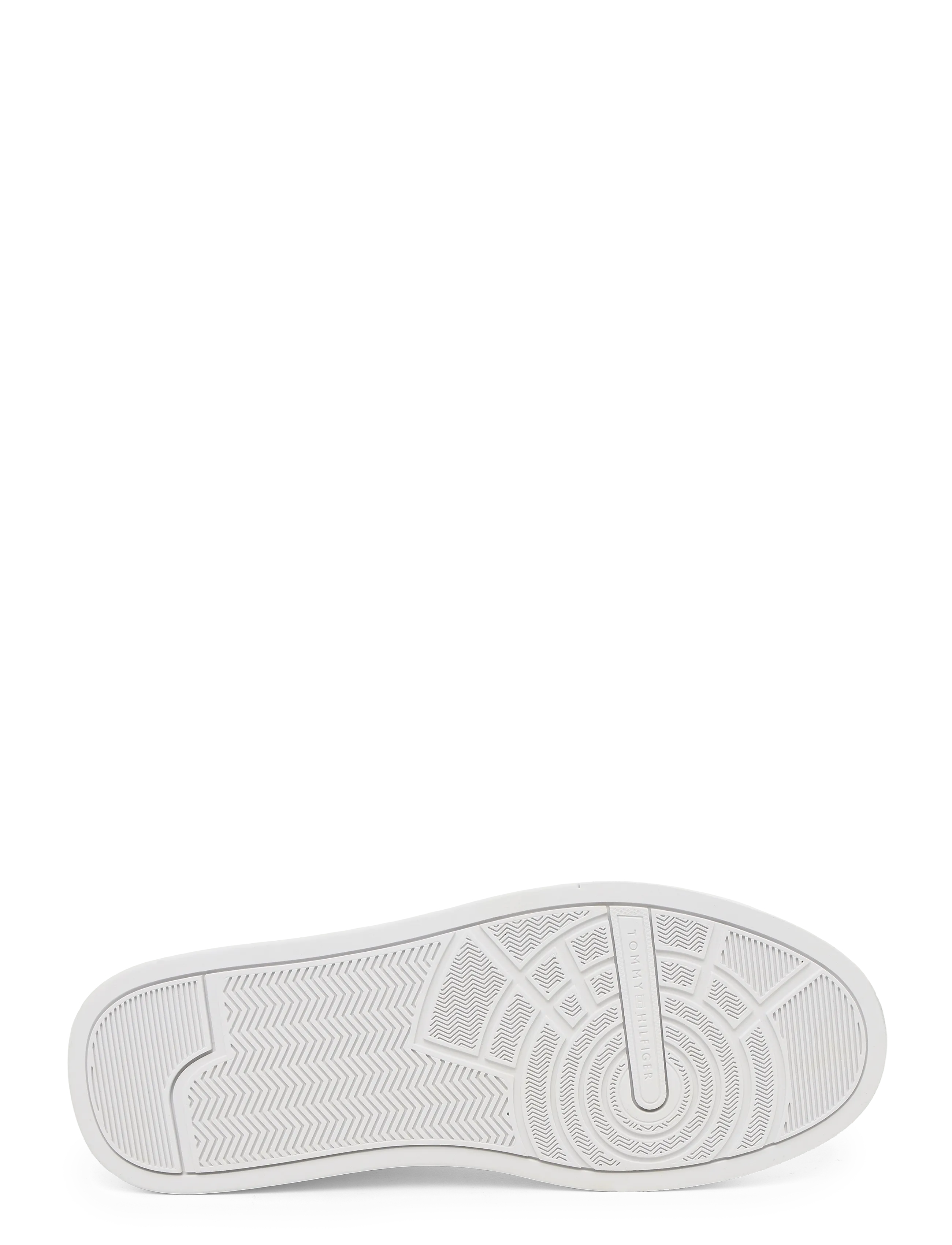 Tommy Hilfiger - TH COURT LTH DETAIL ESS - low-top sneaker - white black gold - 4