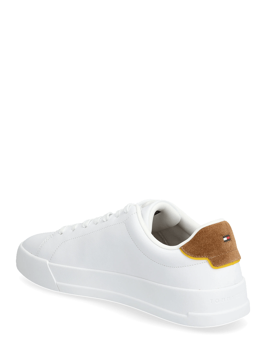 Tommy Hilfiger - TH COURT CORE ESS LEATHER - madala säärega - white coconut groove - 2