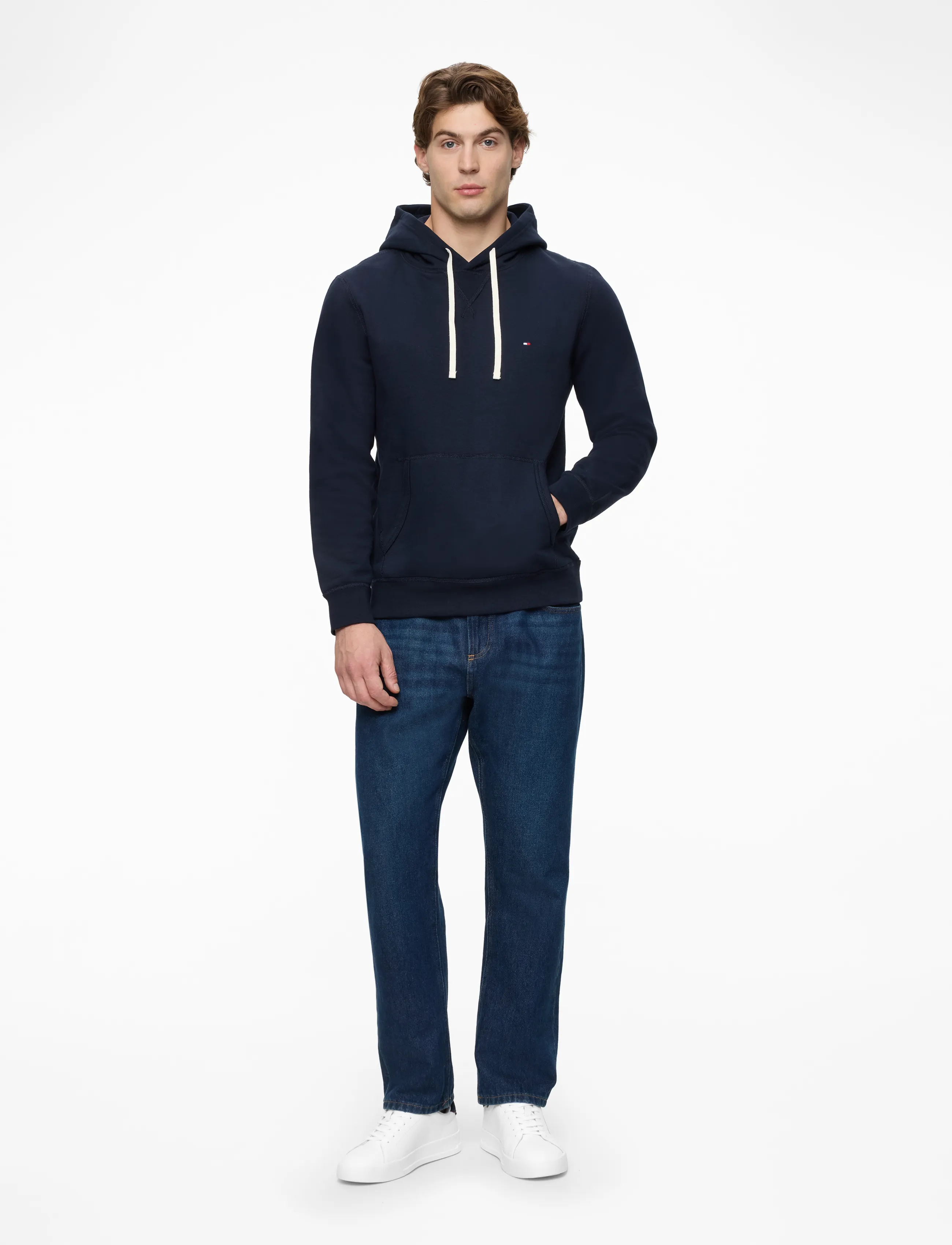 Tommy Hilfiger - TH COURT LTH DETAIL ESS - baskets basses - white navy blue - 2