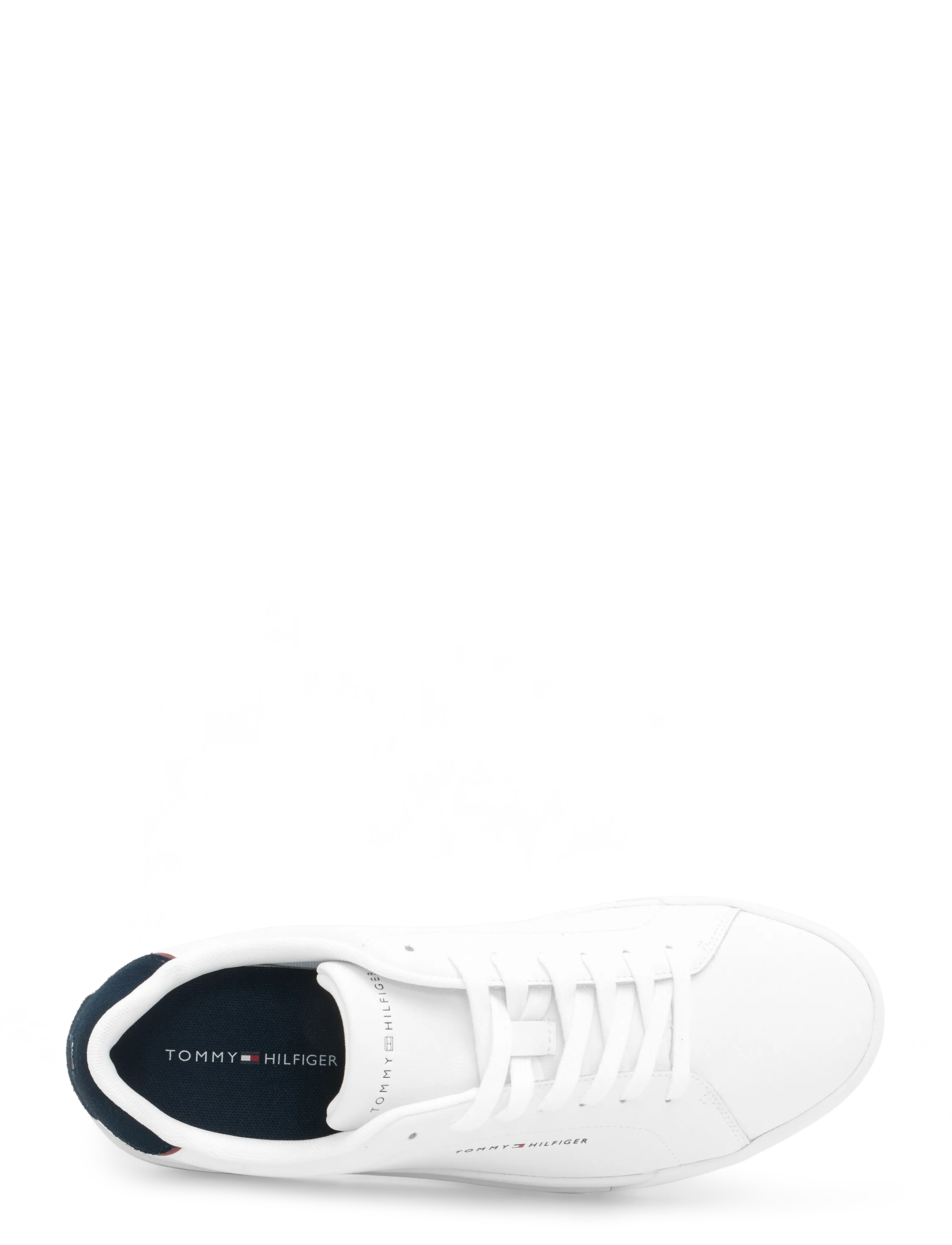 Tommy Hilfiger - TH COURT LTH DETAIL ESS - baskets basses - white navy blue - 4