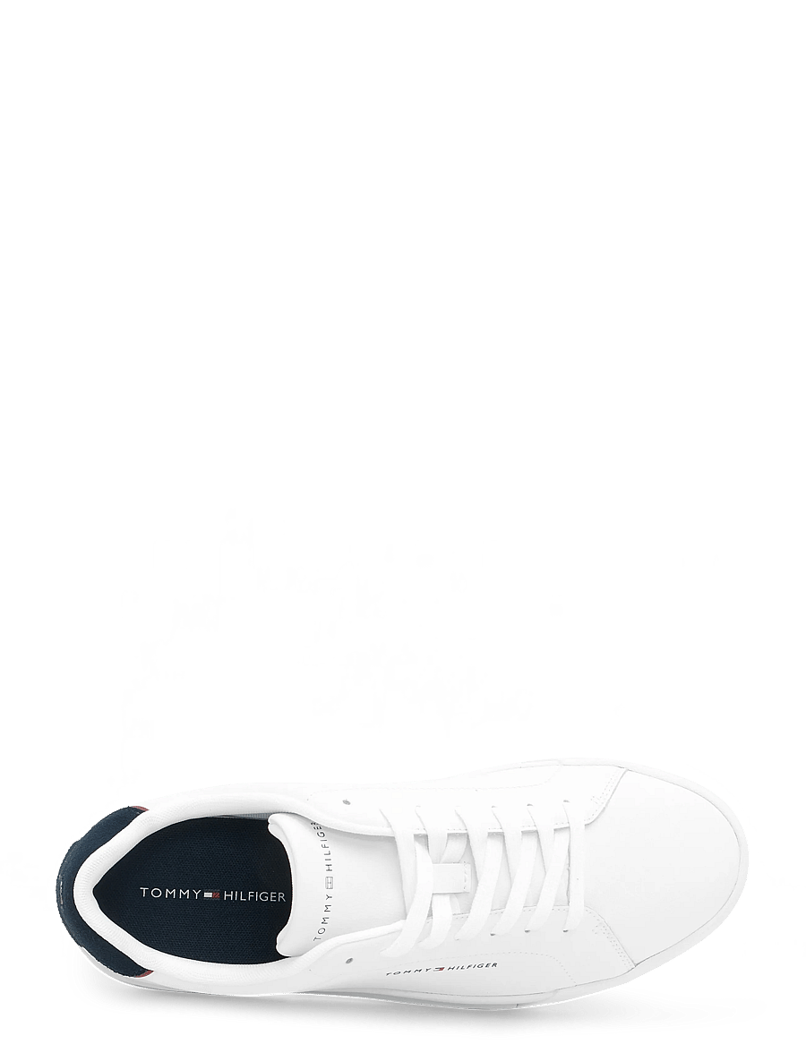 Tommy Hilfiger - TH COURT LTH DETAIL ESS - low-top sneaker - white navy blue - 4