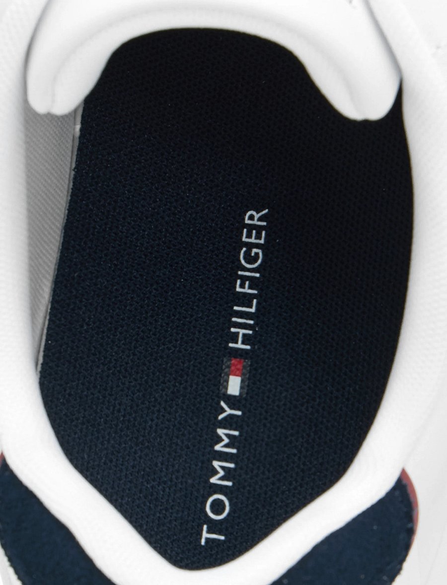 Tommy Hilfiger - TH COURT LTH DETAIL ESS - low-top sneaker - white navy blue - 5