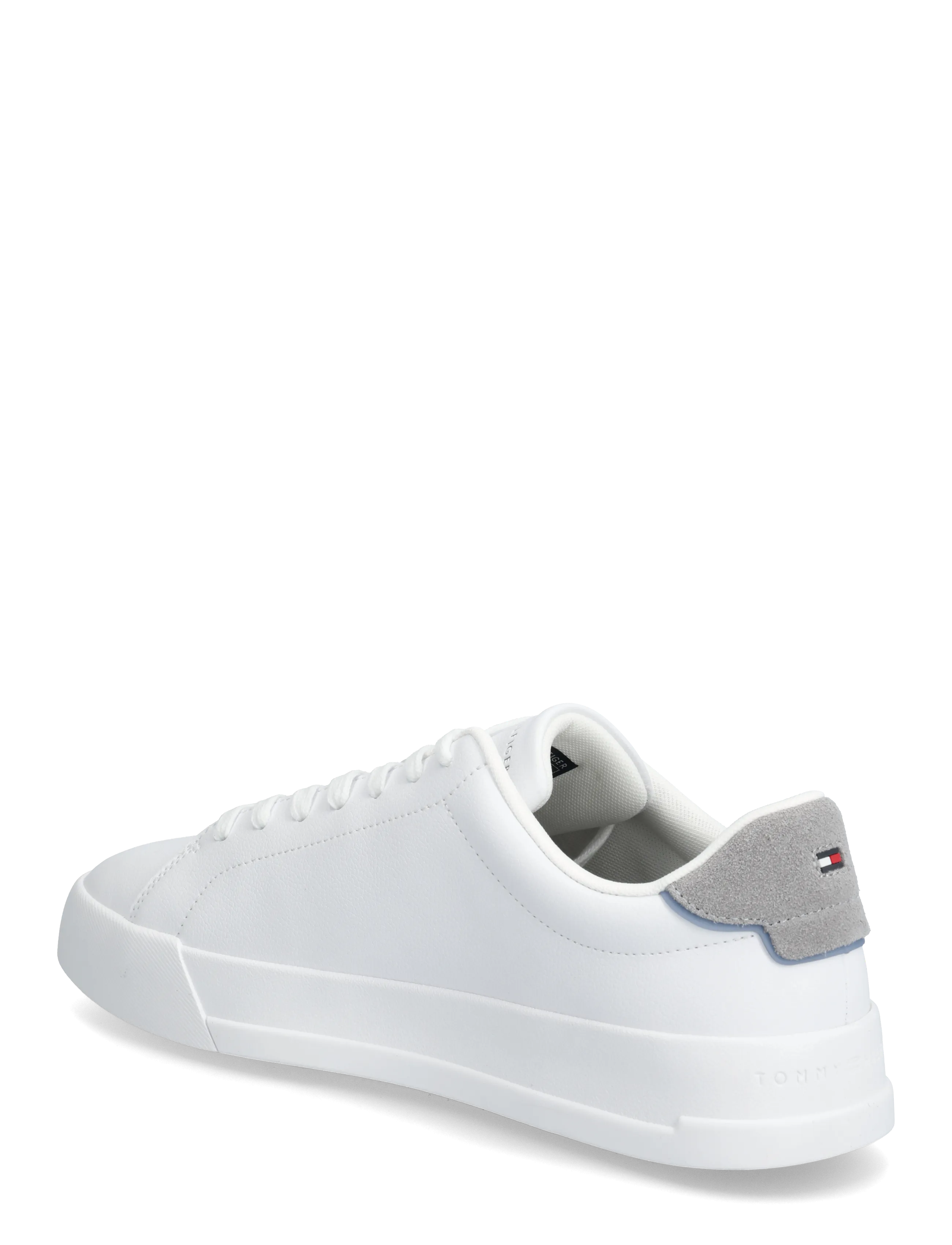 Tommy Hilfiger - TH COURT LTH DETAIL ESS - low tops - white universal grey - 2