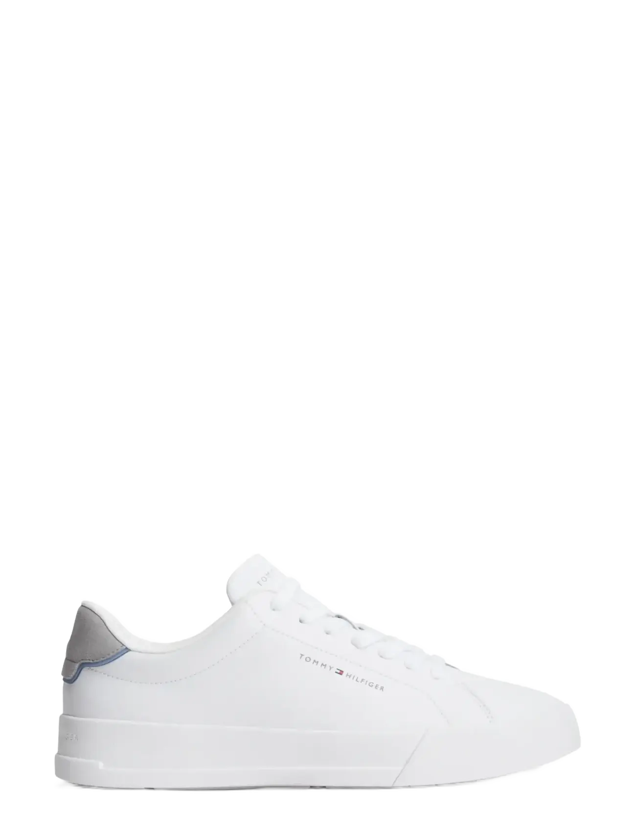 Tommy Hilfiger - TH COURT LTH DETAIL ESS - low tops - white universal grey - 5