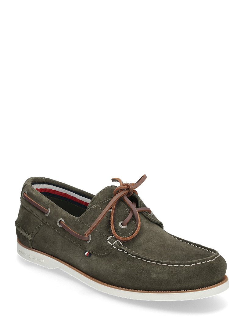 Tommy Hilfiger - TH BOAT SHOE CORE SUEDE - nach anlass kaufen - army green - 0