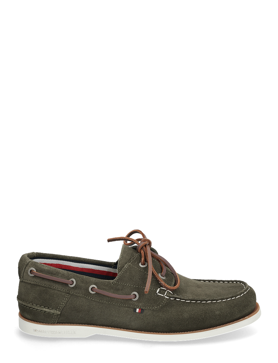 Tommy Hilfiger - TH BOAT SHOE CORE SUEDE - nach anlass kaufen - army green - 1