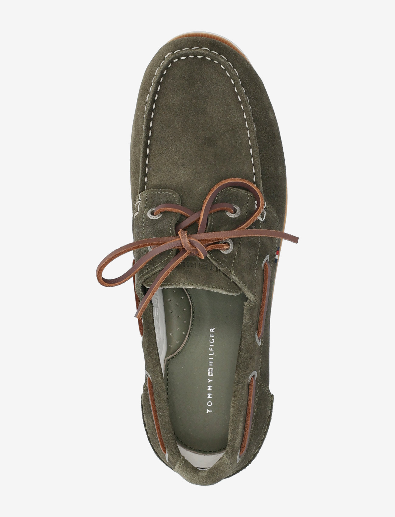 Tommy Hilfiger - TH BOAT SHOE CORE SUEDE - nach anlass kaufen - army green - 3
