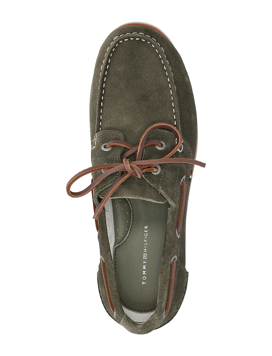 Tommy Hilfiger - TH BOAT SHOE CORE SUEDE - nach anlass kaufen - army green - 3