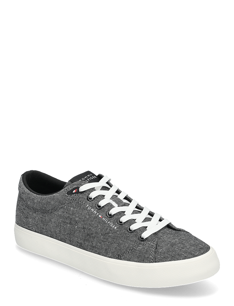 Tommy Hilfiger - TH HI VULC LOW CORE CHAMBRAY - sneakersy niskie - black - 0