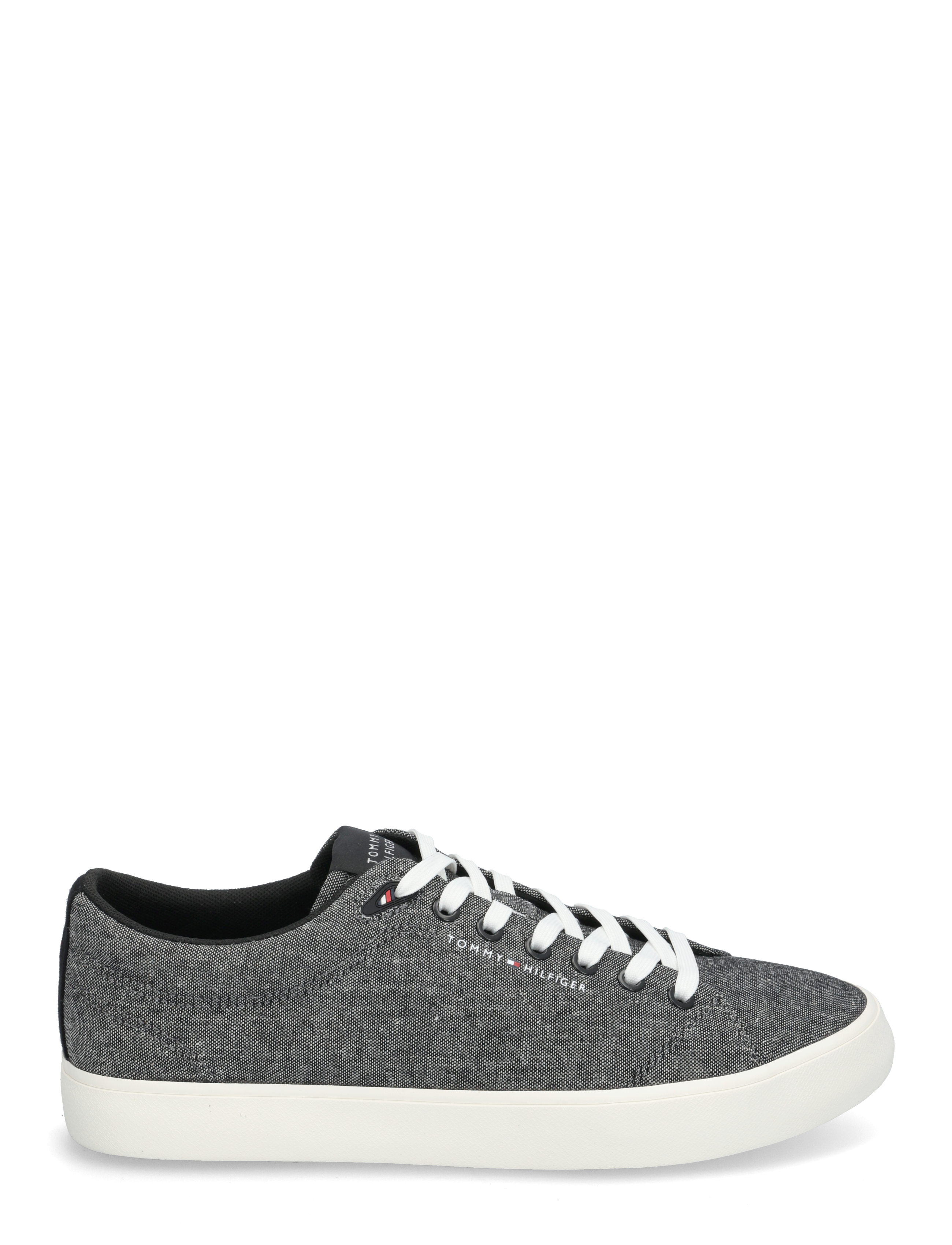Tommy Hilfiger - TH HI VULC LOW CORE CHAMBRAY - laag sneakers - black - 1
