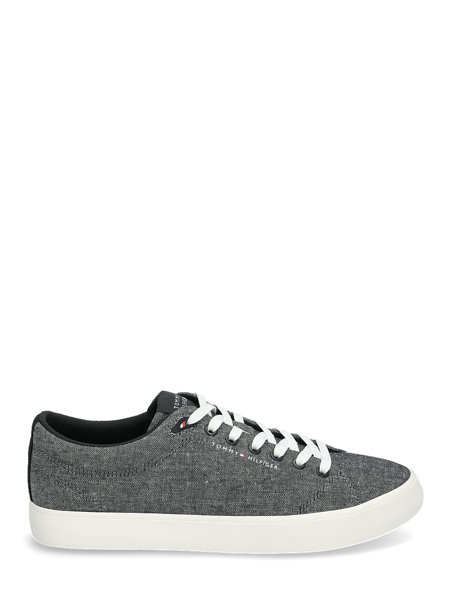 Tommy Hilfiger - TH HI VULC LOW CORE CHAMBRAY - nach anlass kaufen - black - 1