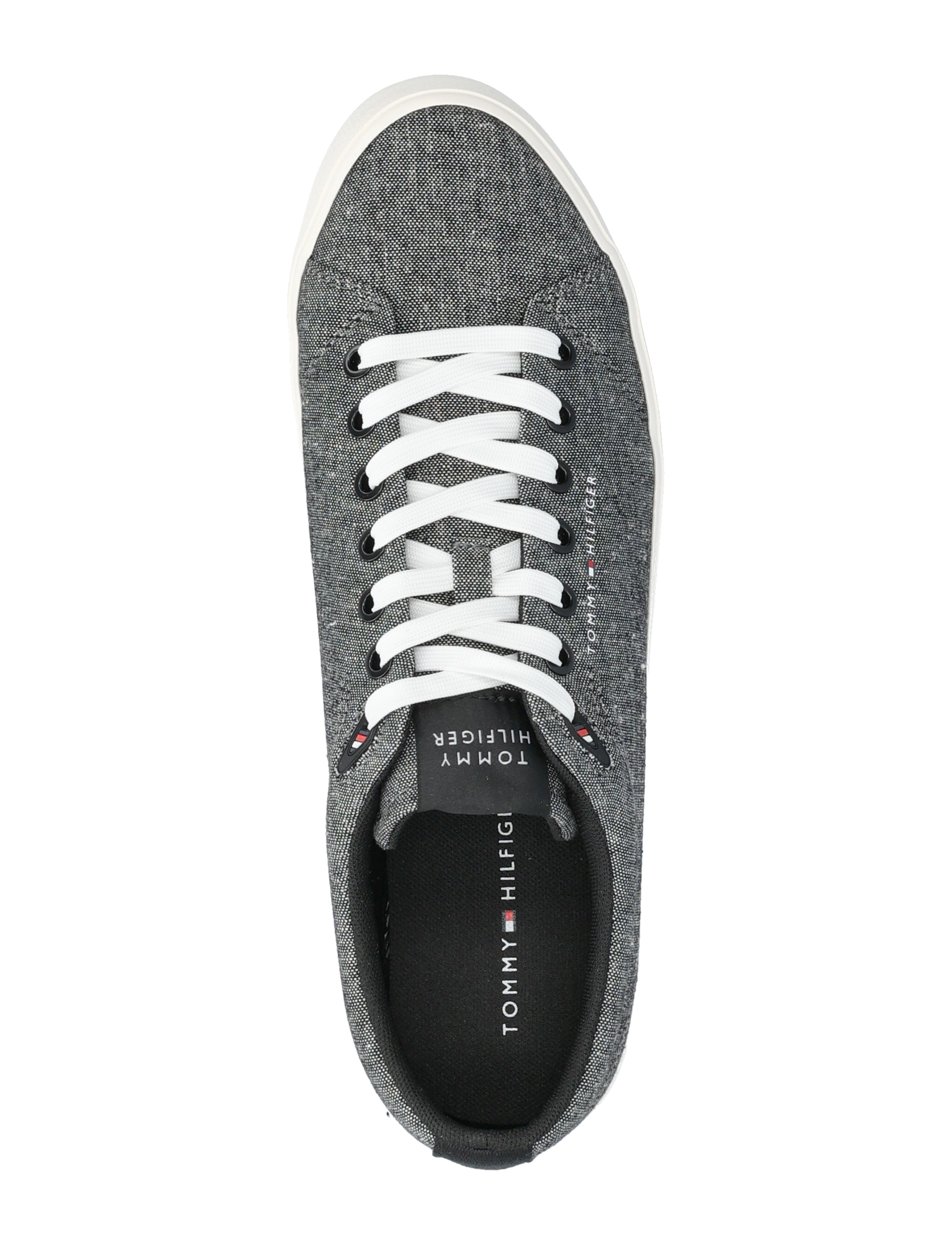 Tommy Hilfiger - TH HI VULC LOW CORE CHAMBRAY - laag sneakers - black - 3