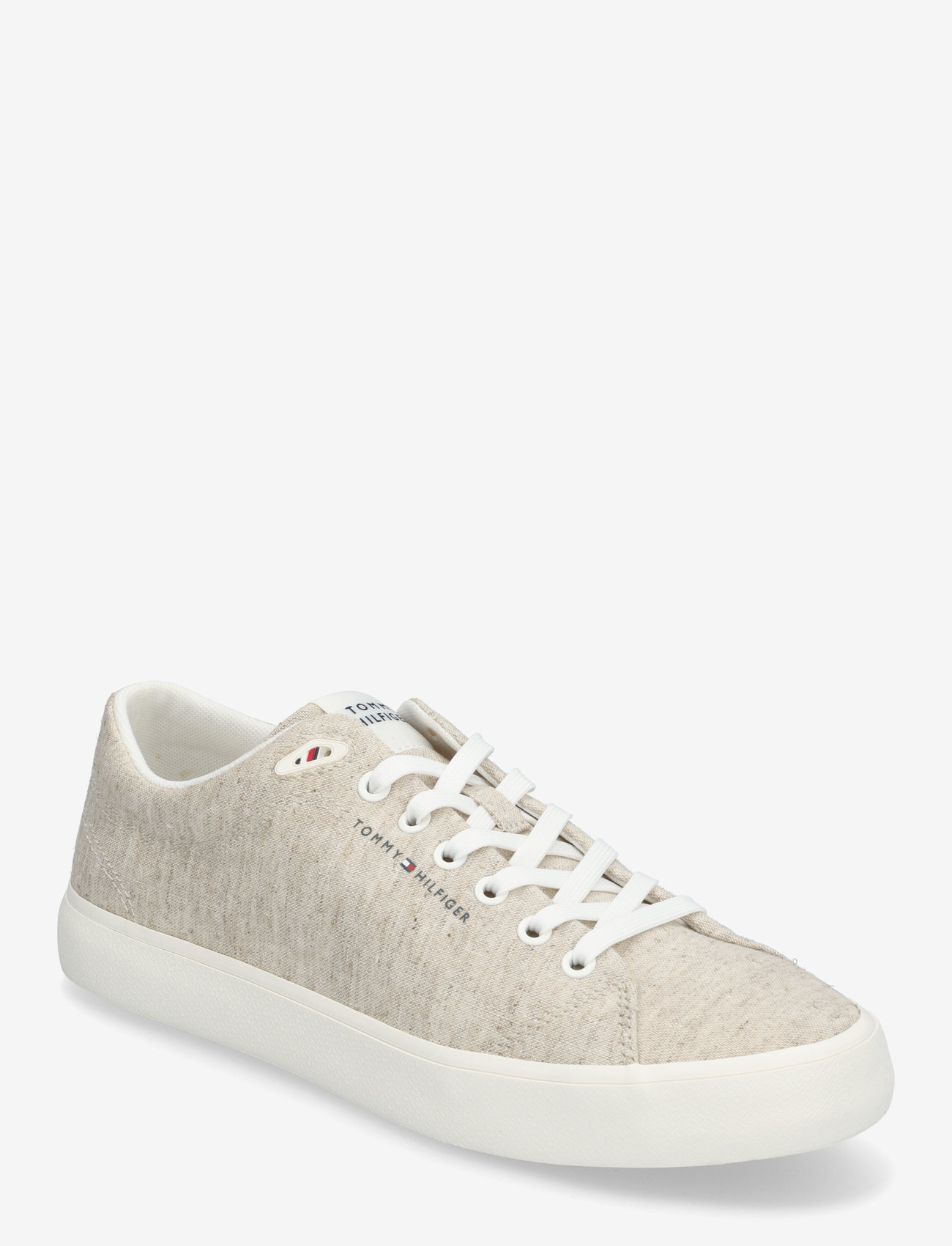 Tommy Hilfiger - TH HI VULC LOW CORE CHAMBRAY - niedriger schnitt - ecru - 0