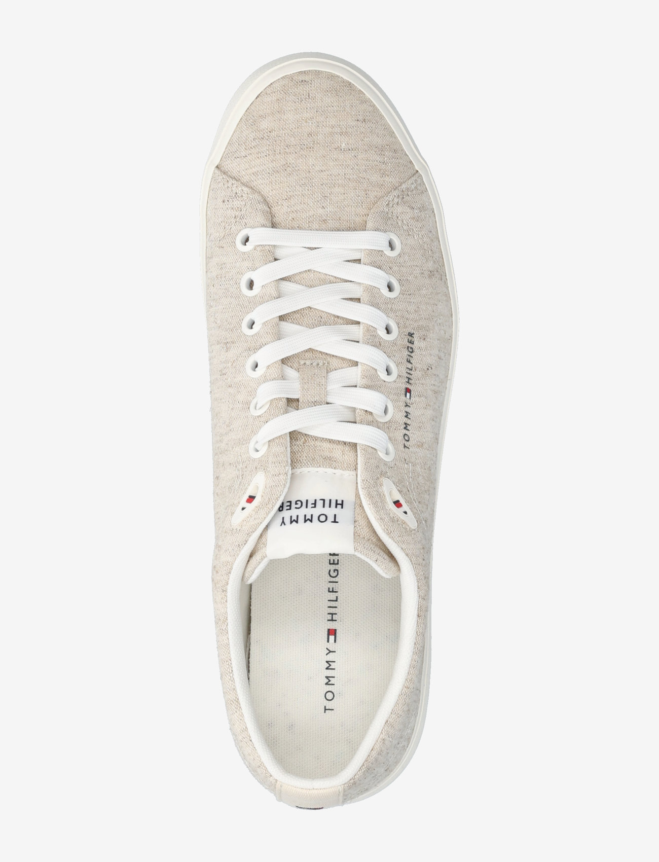 Tommy Hilfiger - TH HI VULC LOW CORE CHAMBRAY - niedriger schnitt - ecru - 3