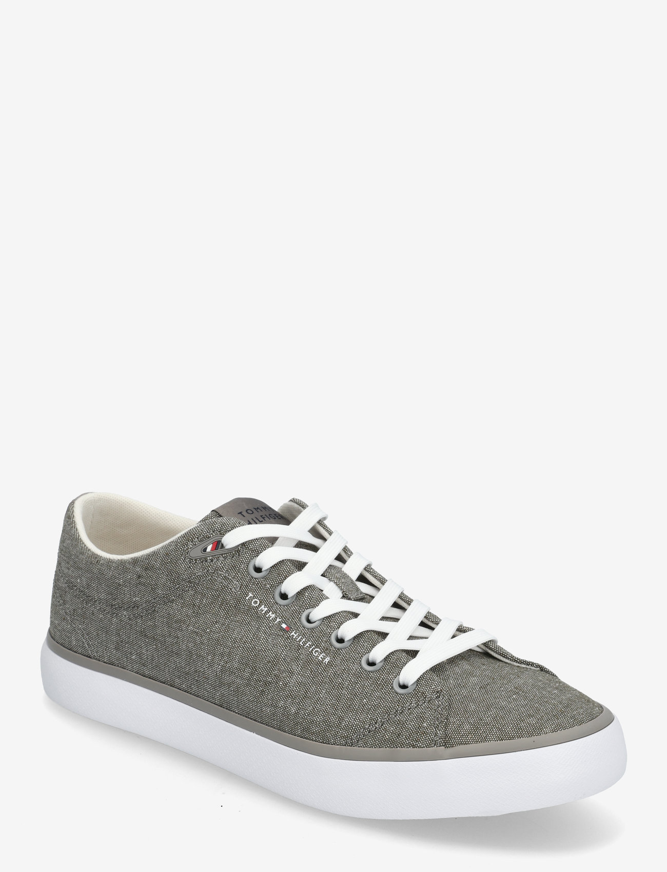 Tommy Hilfiger - TH HI VULC LOW CORE CHAMBRAY - niedriger schnitt - pewter grey - 0