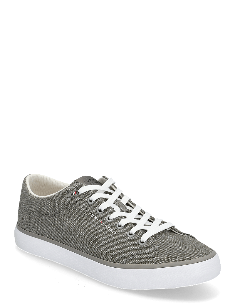 Tommy Hilfiger - TH HI VULC LOW CORE CHAMBRAY - low tops - pewter grey - 0