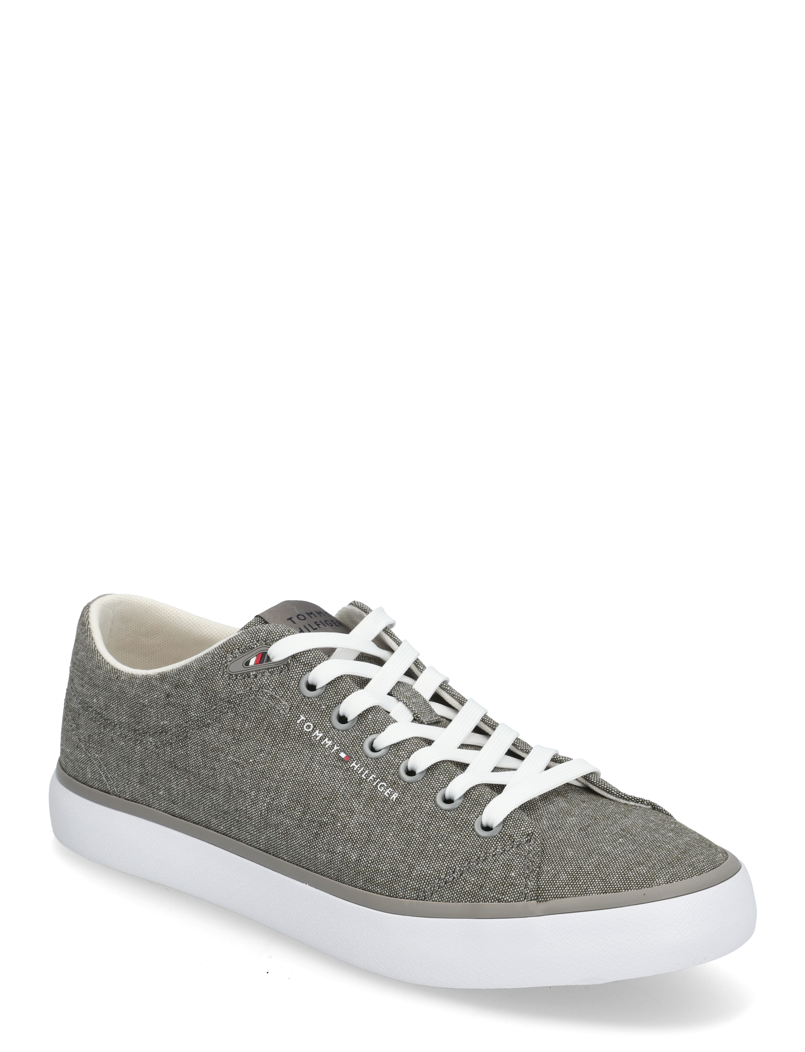 Tommy Hilfiger TH HI VULC LOW CORE CHAMBRAY - Deals - PEWTER GREY / grey