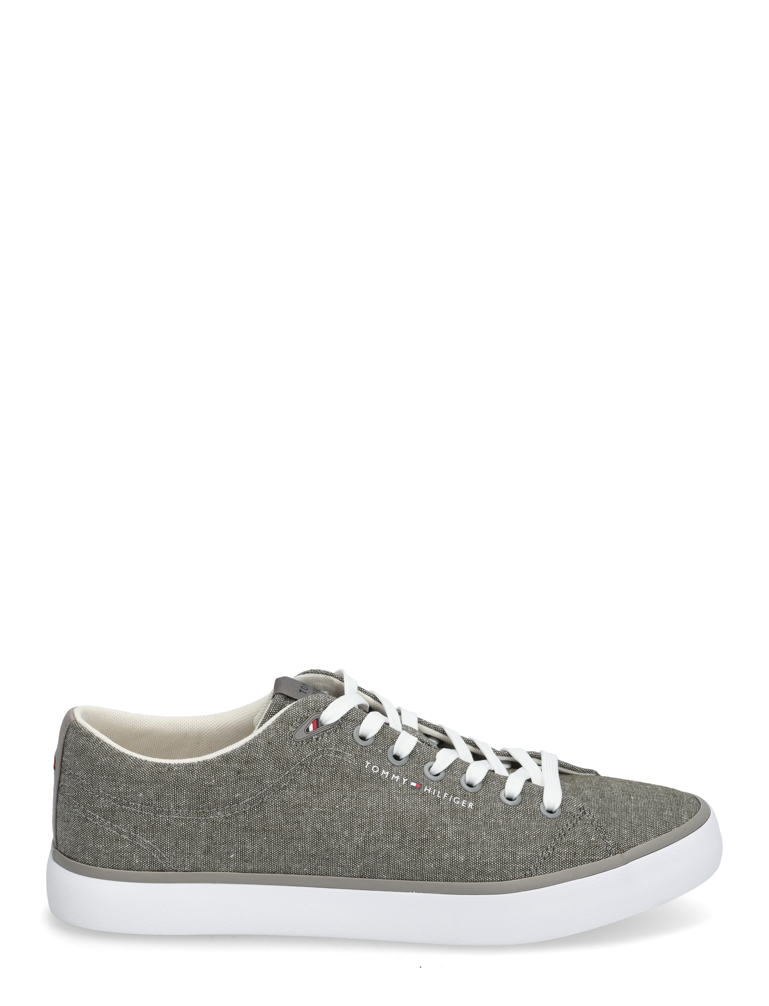Tommy Hilfiger - TH HI VULC LOW CORE CHAMBRAY - niedriger schnitt - pewter grey - 1