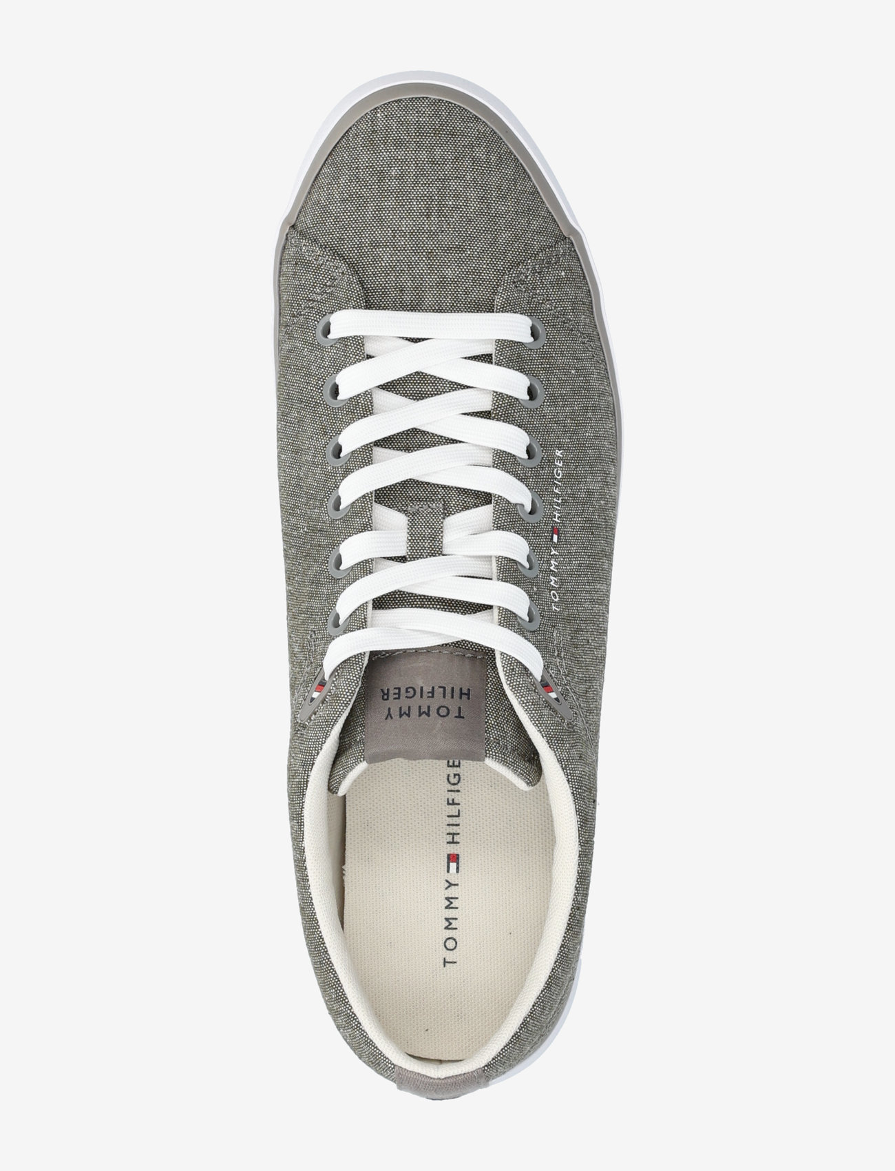 Tommy Hilfiger - TH HI VULC LOW CORE CHAMBRAY - niedriger schnitt - pewter grey - 3