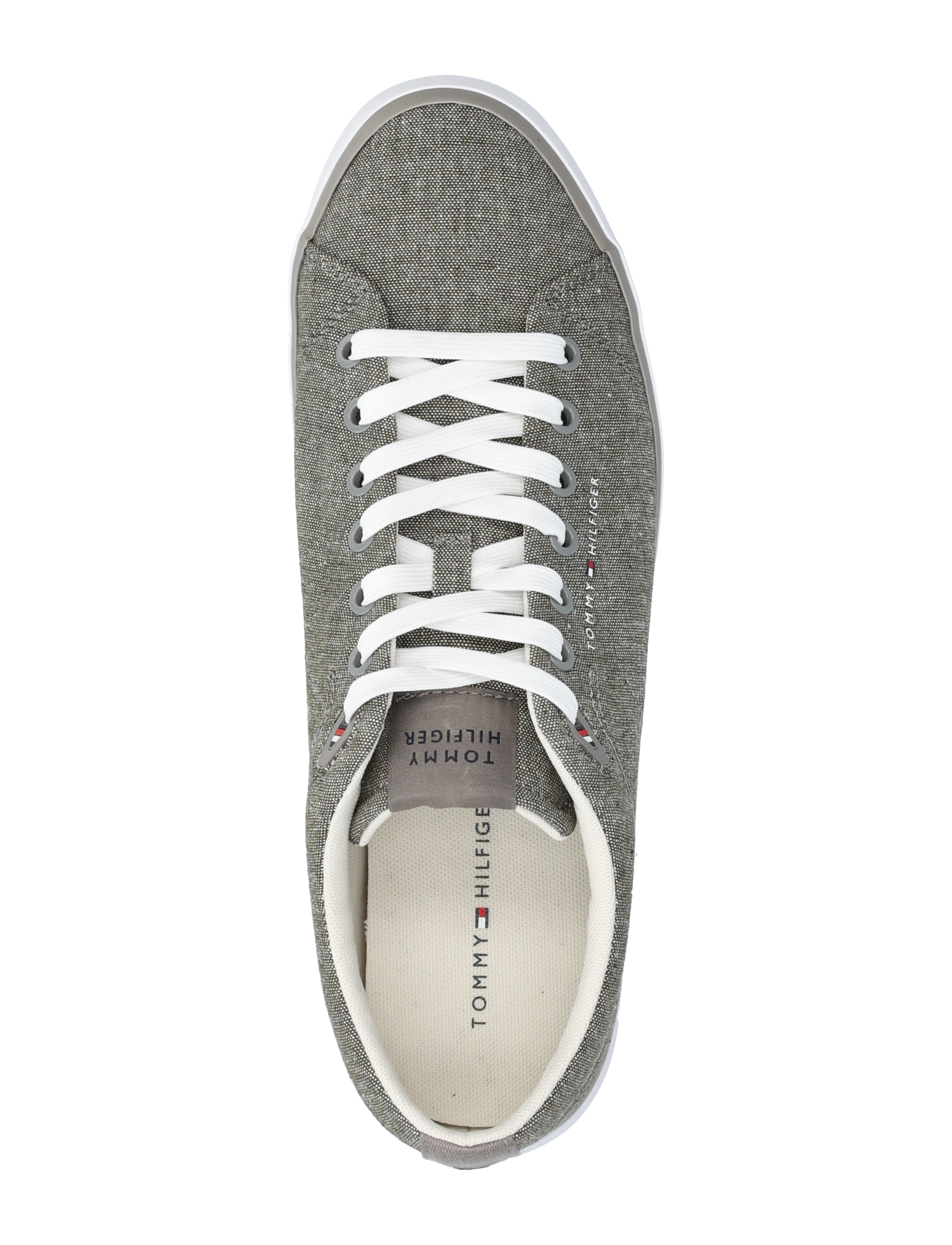 Tommy Hilfiger - TH HI VULC LOW CORE CHAMBRAY - niedriger schnitt - pewter grey - 3