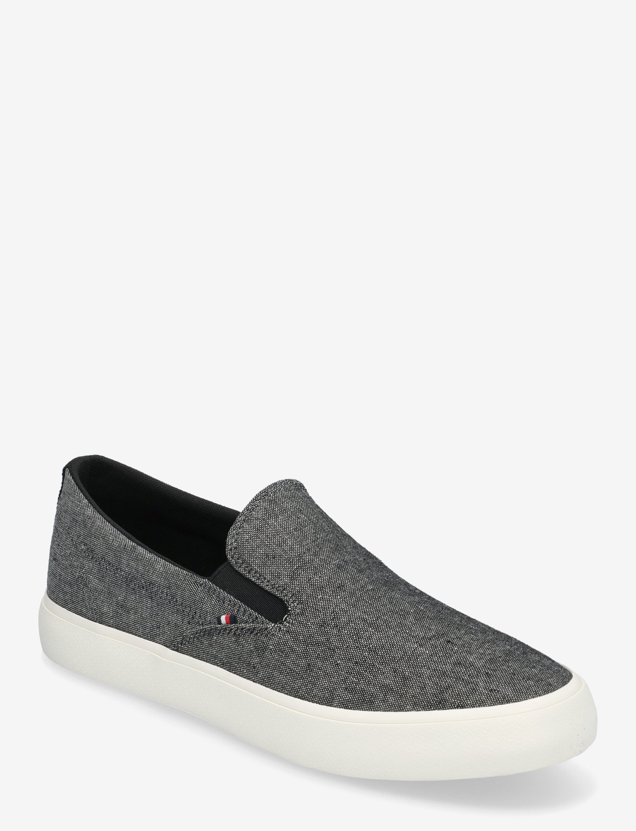 Tommy Hilfiger - TH HI VULC LOW SLIP ON CH - slip-on sneakers - black - 0