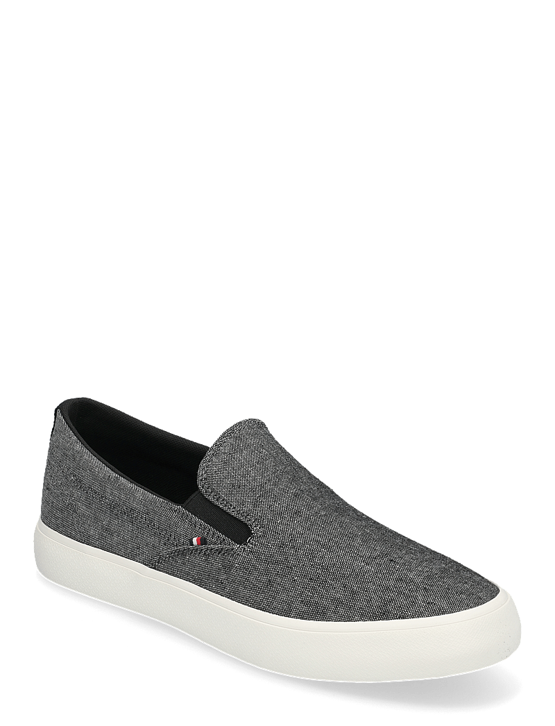Tommy Hilfiger - TH HI VULC LOW SLIP ON CH - slip-on sneakers - black - 0