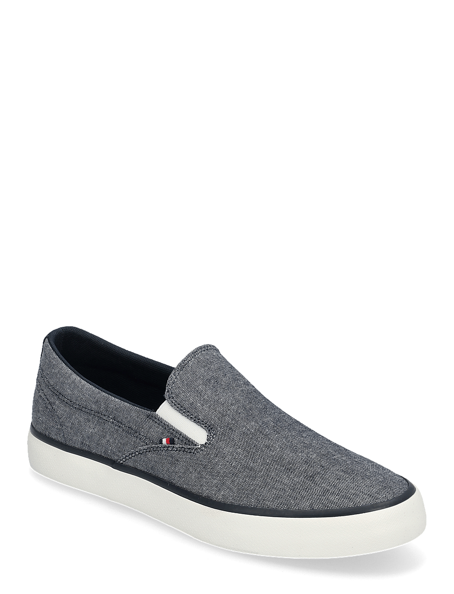 Tommy Hilfiger - TH HI VULC LOW SLIP ON CH - baskets slip-ons - desert sky - 0