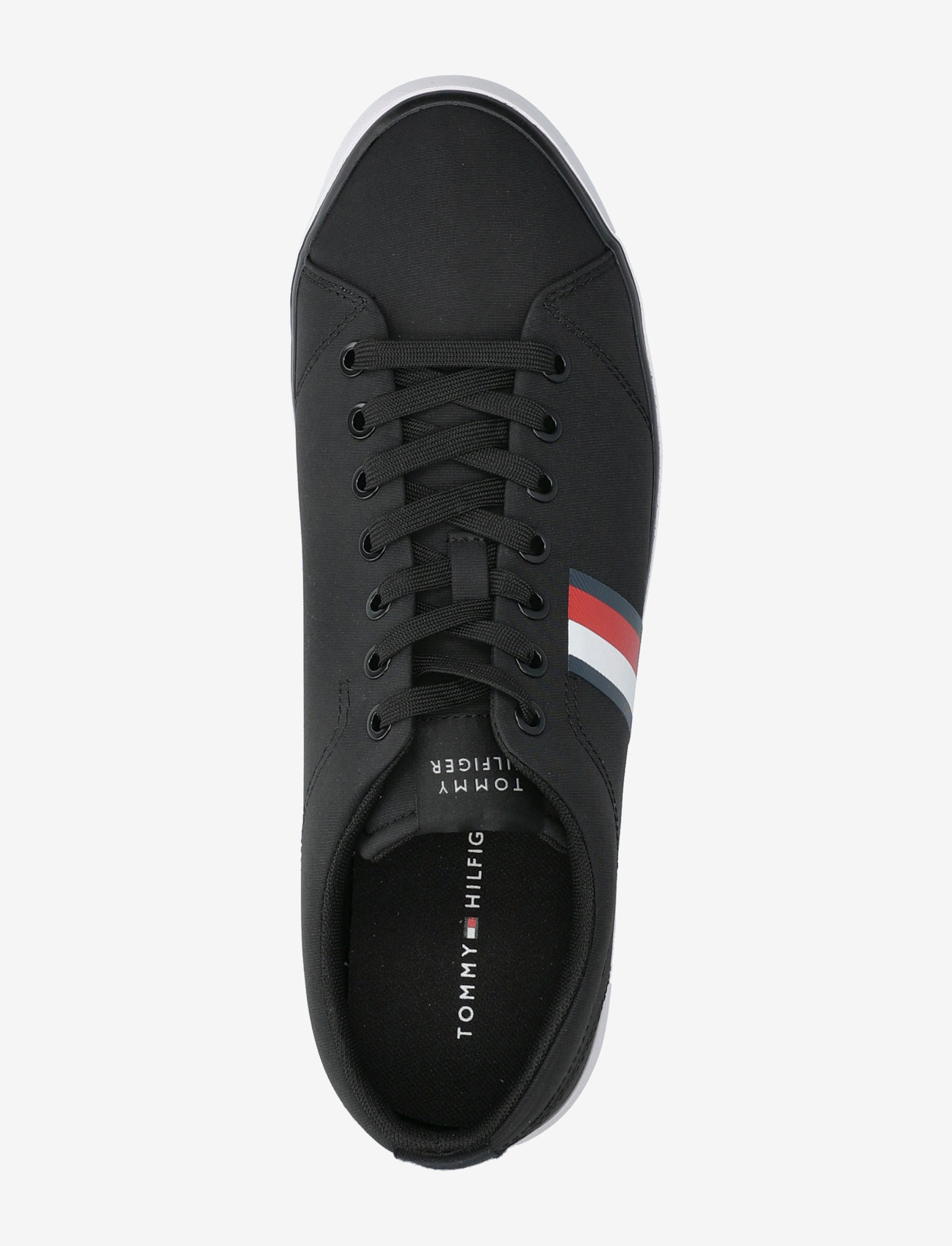 Tommy Hilfiger - TH HI VULC LOW CORE STRIPES MESH - niedriger schnitt - black - 4