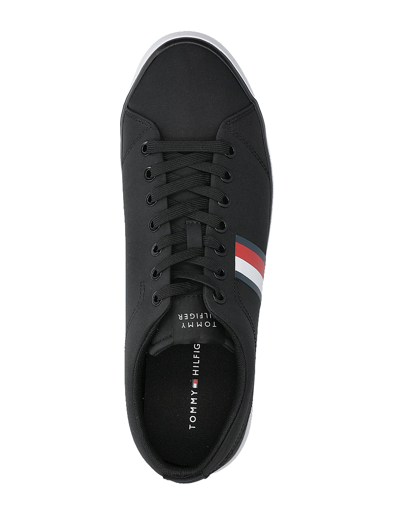 Tommy Hilfiger - TH HI VULC LOW CORE STRIPES MESH - lave sneakers - black - 4