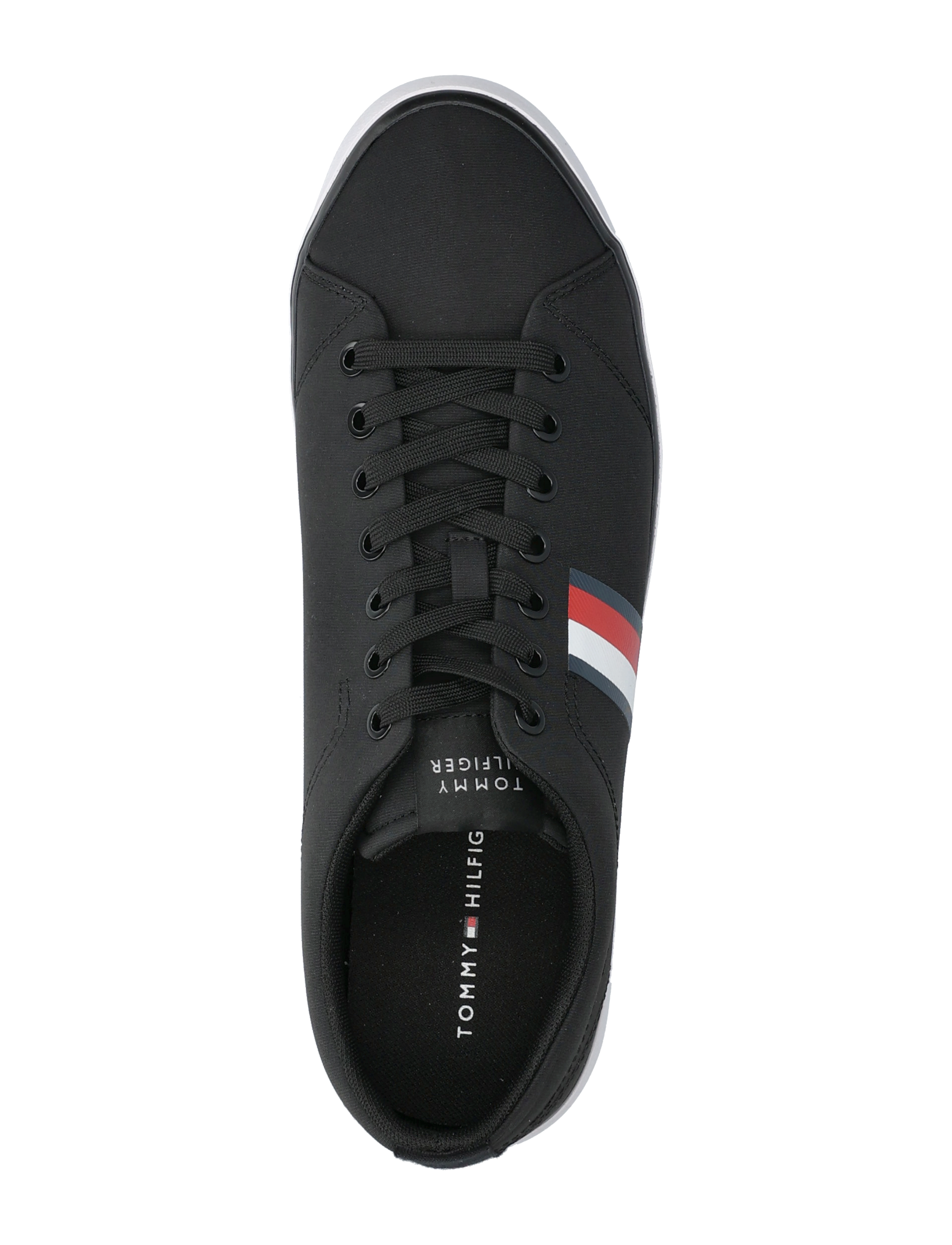 Tommy Hilfiger - TH HI VULC LOW CORE STRIPES MESH - black - 4